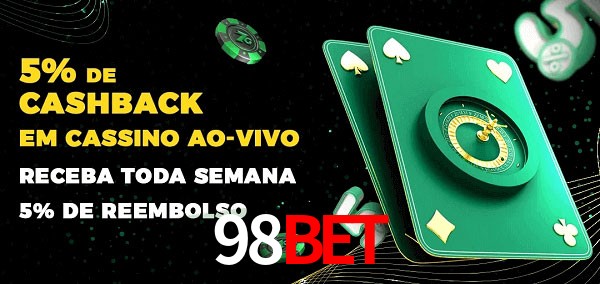 Promoções do cassino ao Vivo 98BET